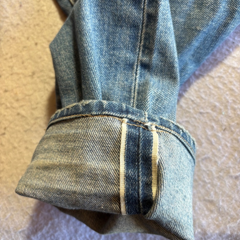 Levi's‎ 512 Slim Taper Jeans Men's Light Wash Selvedge Denim 33x28 Made in Japan - Picture 6 of 15